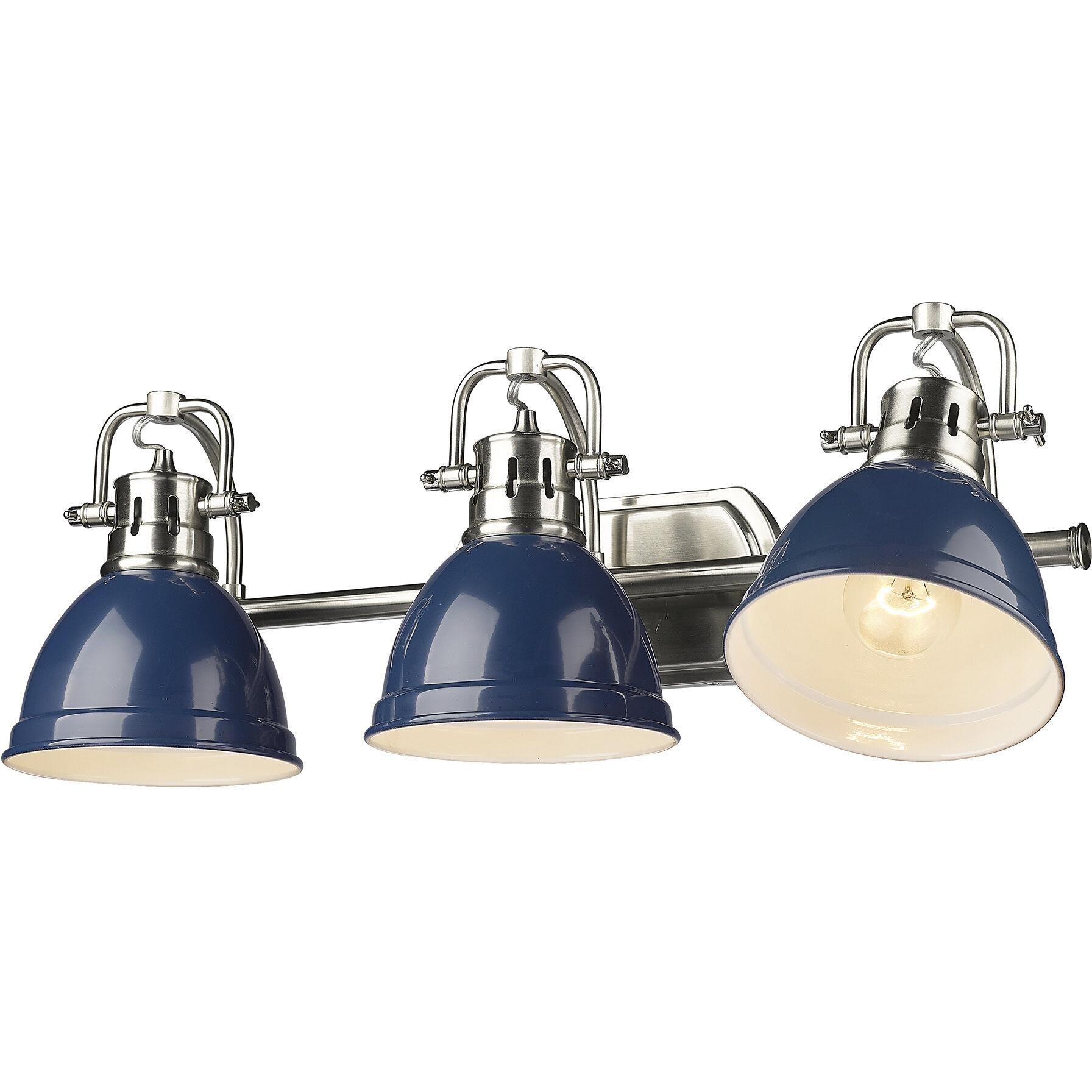 Pewter vanity light outlet